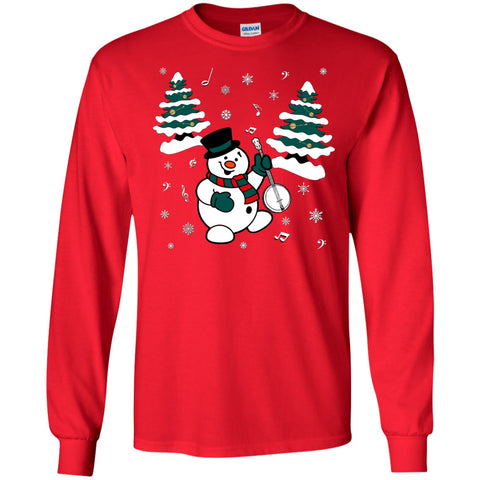 Snowman With Banjo Long Sleeve/Sweatshirt